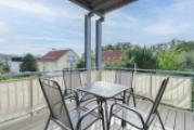 Überdachter Südbalkon