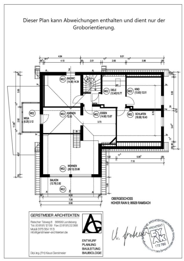 Grundriss Obergeschoss