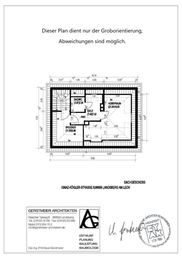 Grundriss -Dachgeschoss
