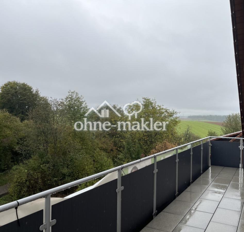 Balkon mit Blick ins Grüne