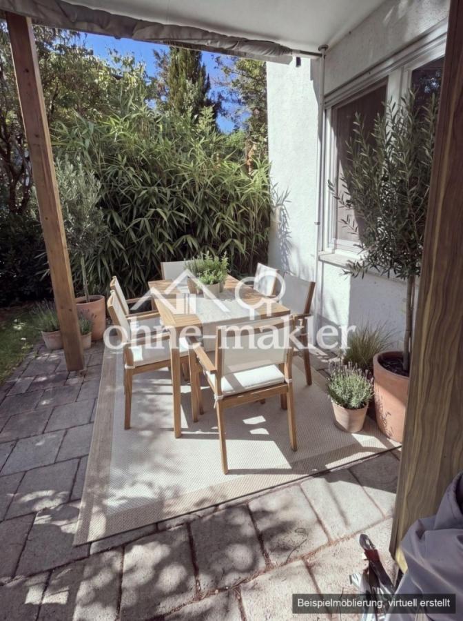 Terrasse (KI-möbliert)
