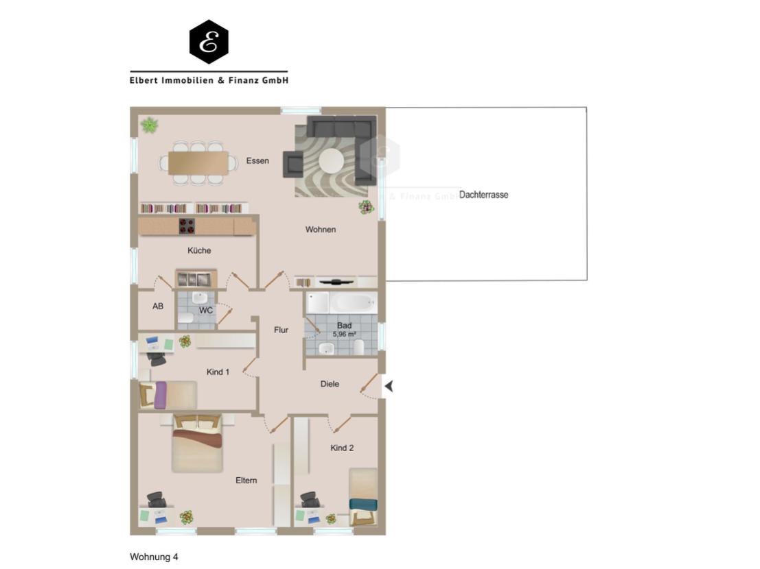 Grundriss Wohnung Nr. 4