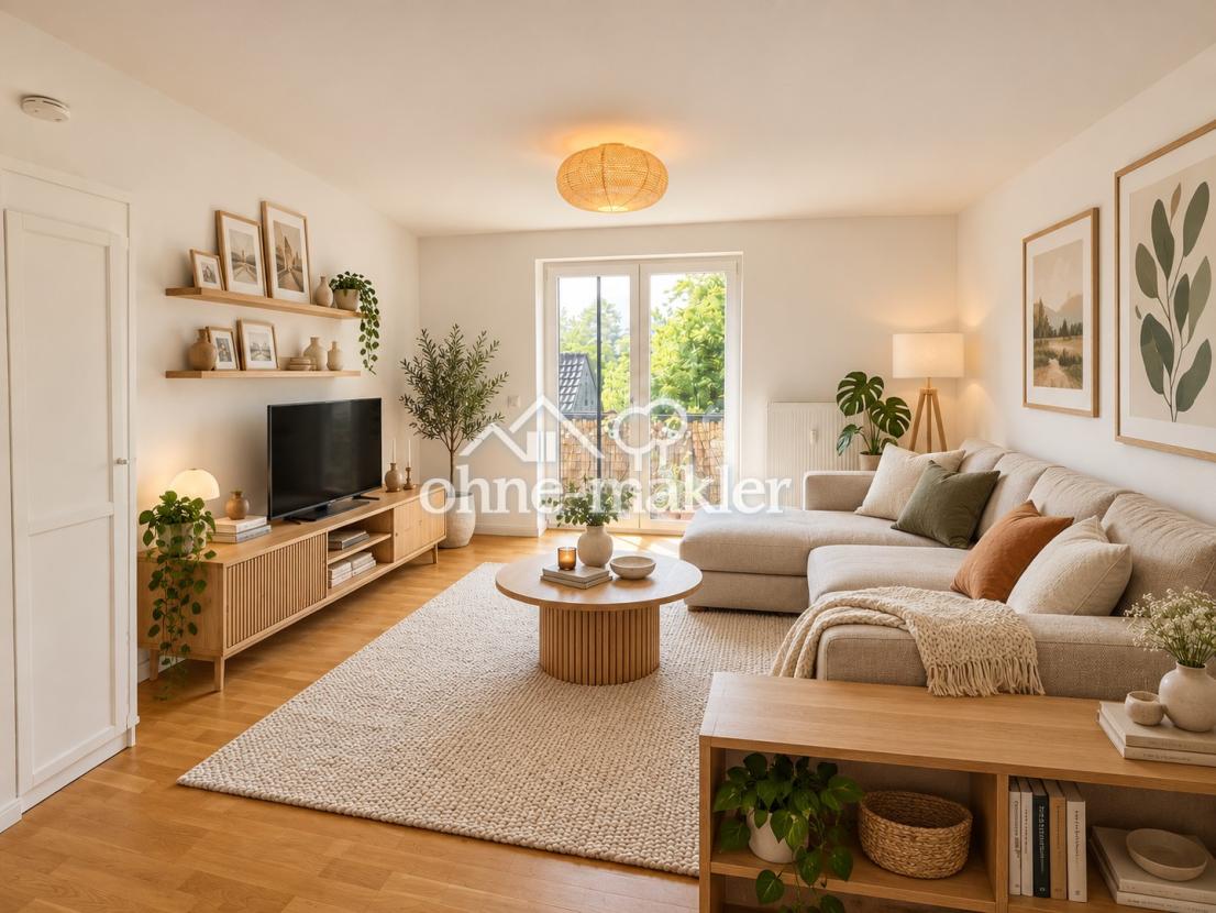 Wohnzimmer mit Balkon 1.OG