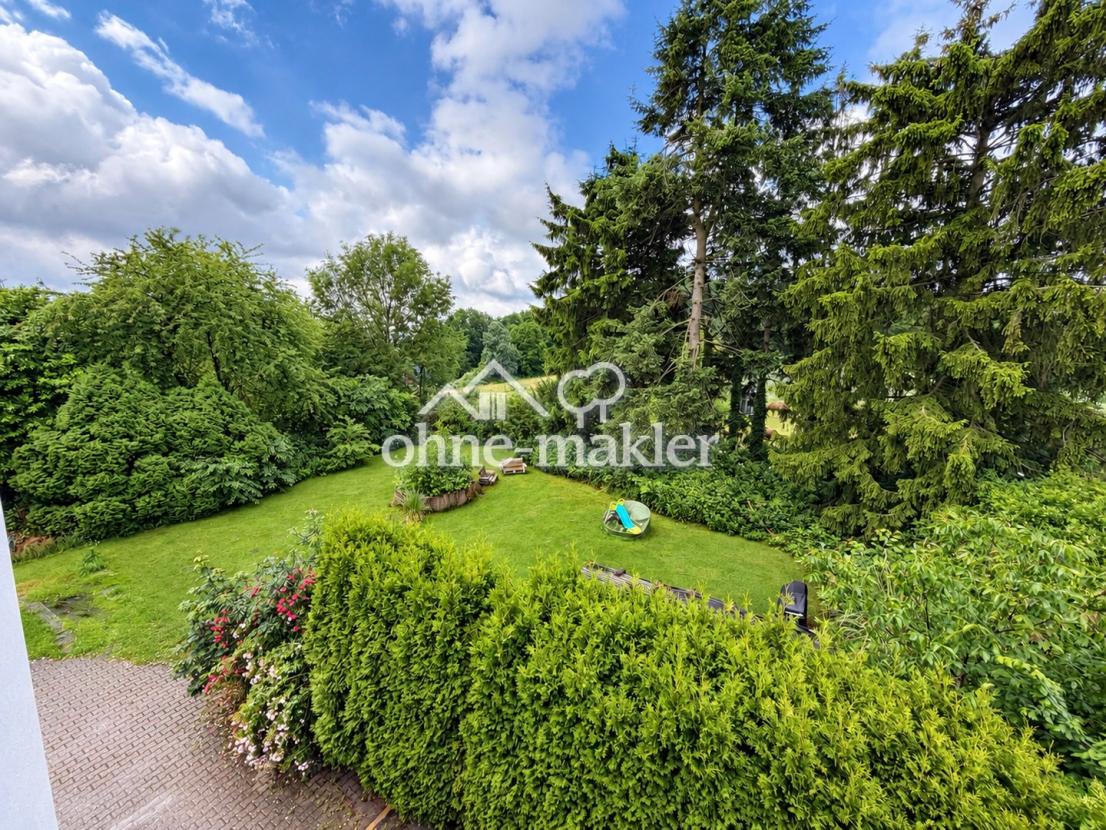 Blick in Garten aus DG