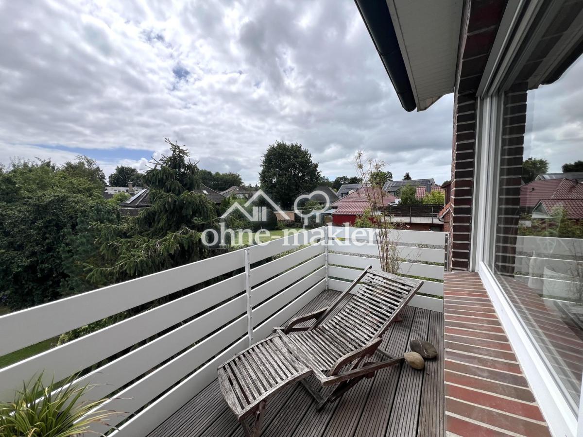 Balkon, Blick nach Westen