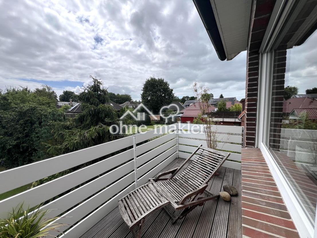 Balkon, Blick nach Westen