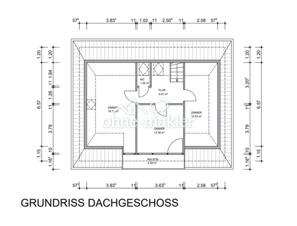 Grundriss Obergeschoss