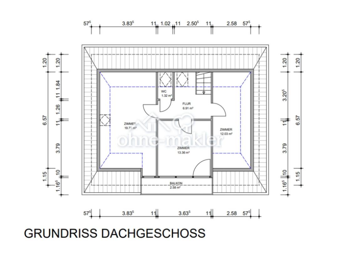 Grundriss Obergeschoss
