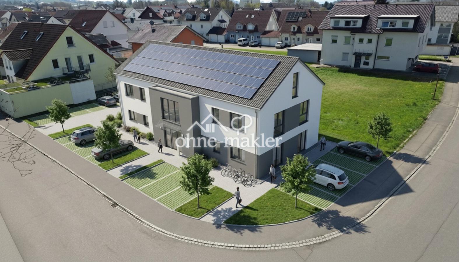 Beispielhafte Bebauung