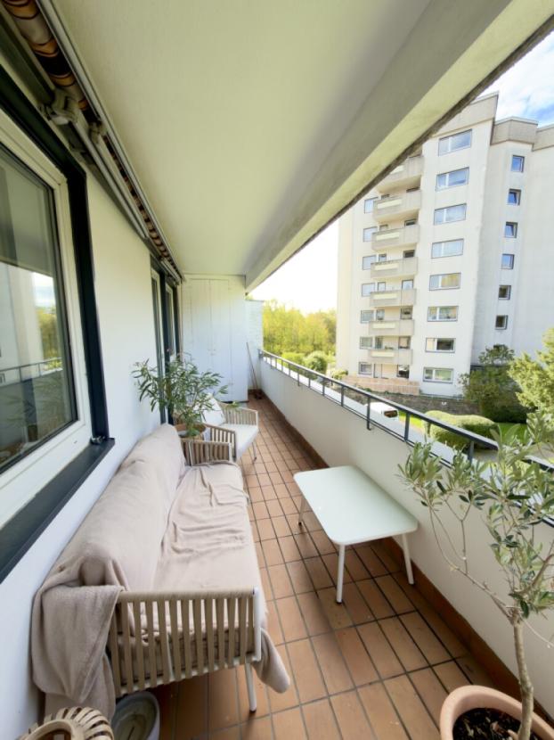 Blick auf den Balkon