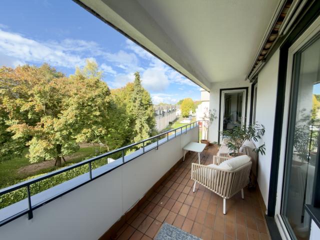 Blick auf den Balkon