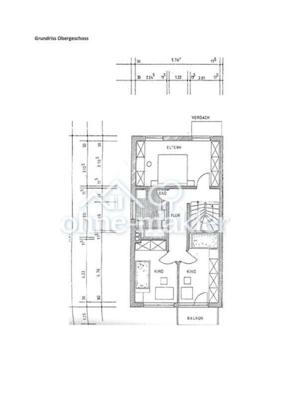 Grundriss Obergeschoss