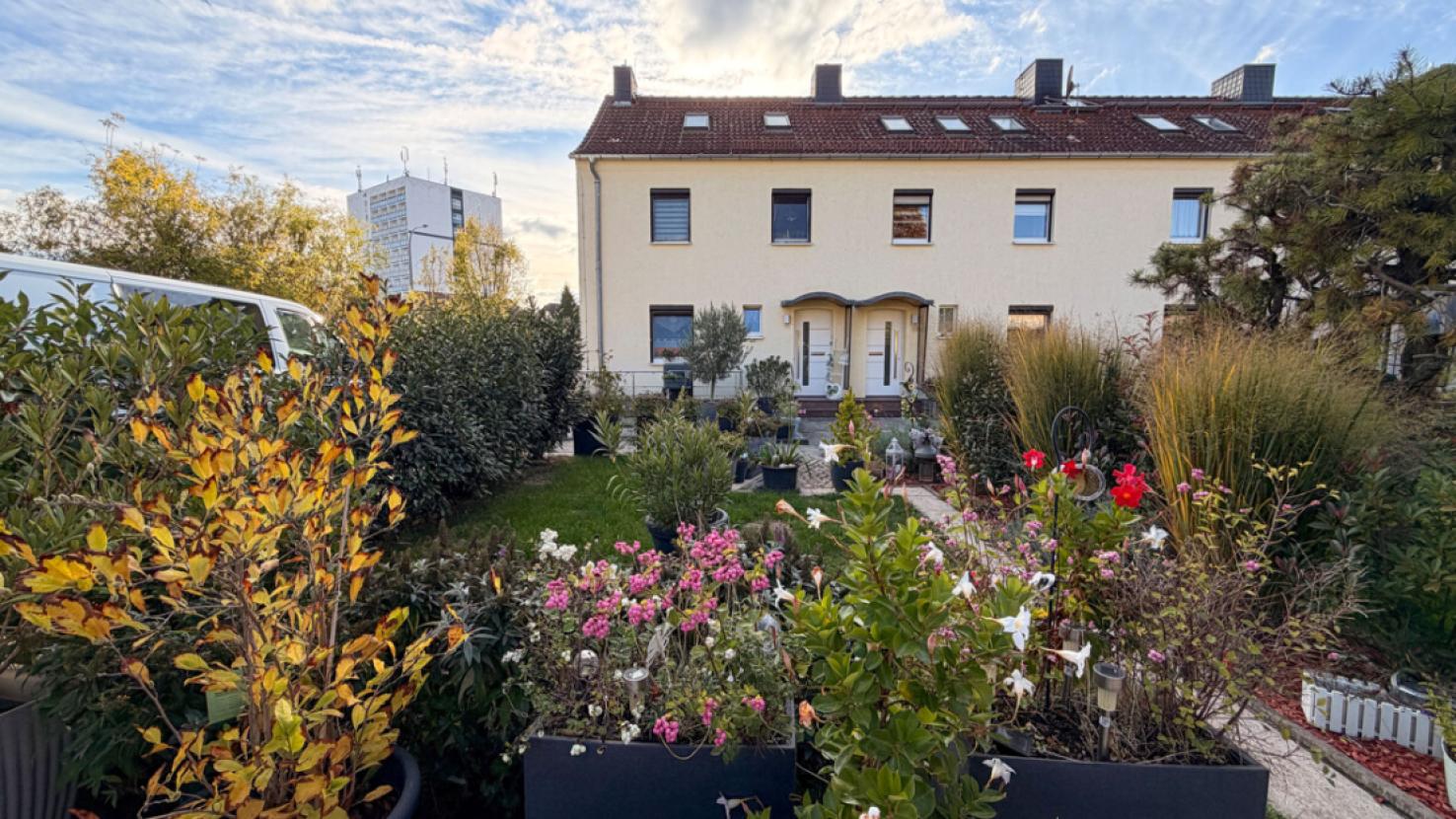 Rückansicht Haus / Garten