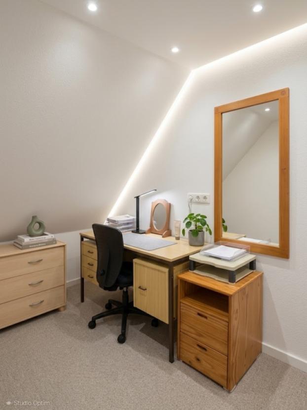 li Büro mit KI dekoriert
