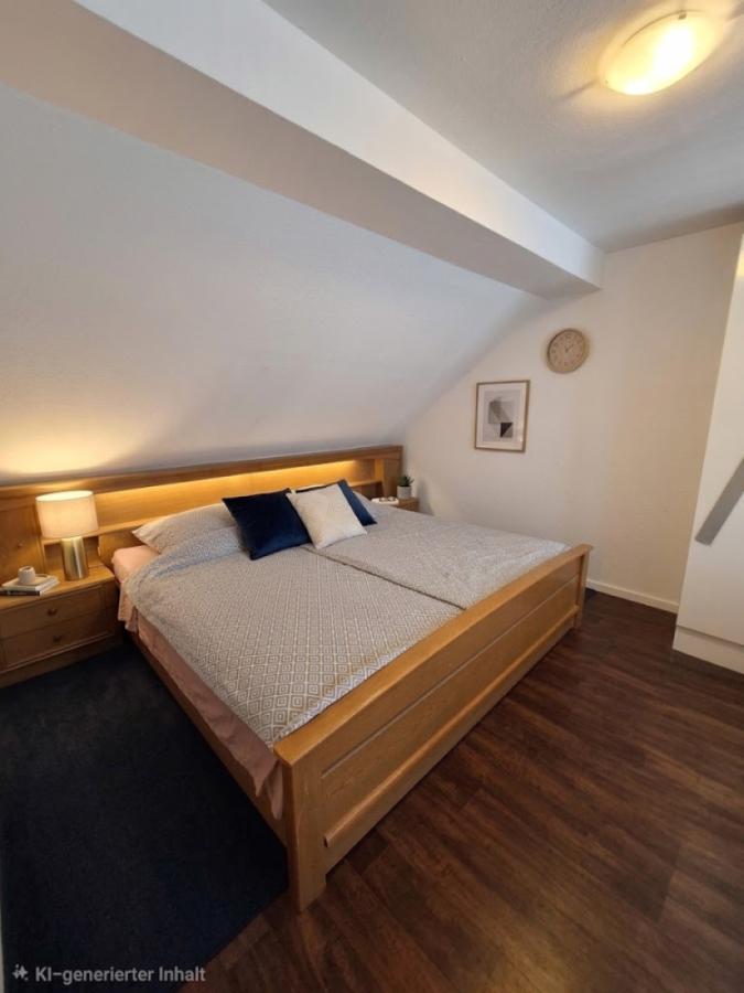 li Schlafzimmer mit KI dekoriert