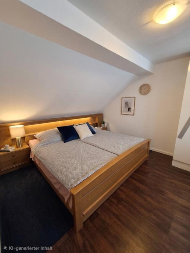li Schlafzimmer mit KI dekoriert