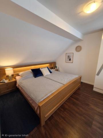 li Schlafzimmer mit KI dekoriert