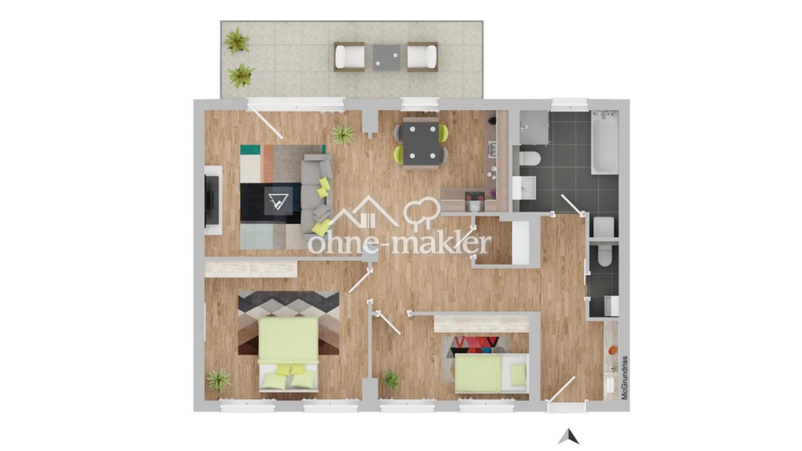 Grundriss Wohnung