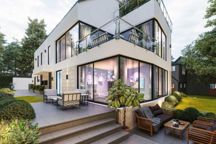 Ansicht-Terrasse - Visualisierung