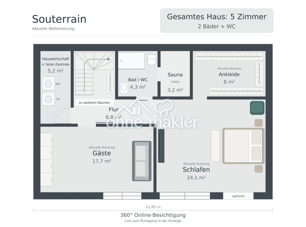 Grundriss: Souterrain
