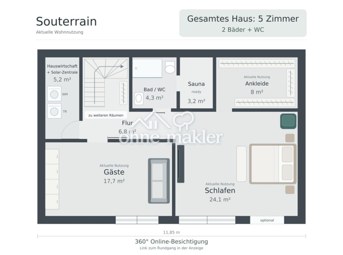 Grundriss: Souterrain