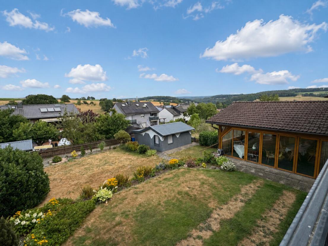 Blick vom Balkon