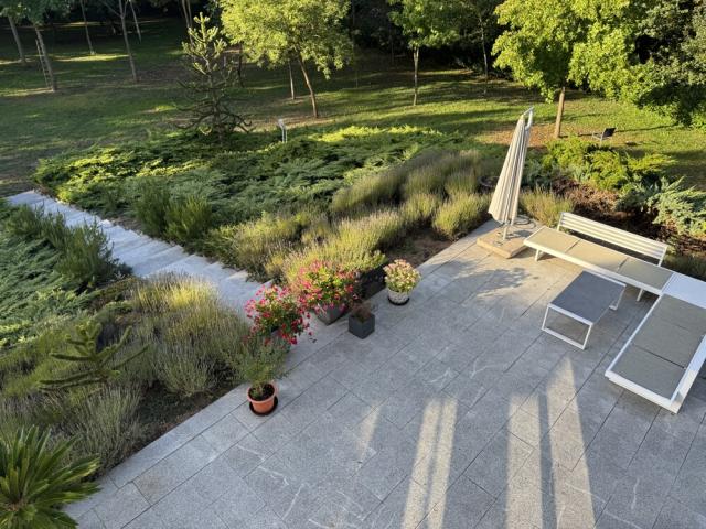 Blick auf die Terrasse