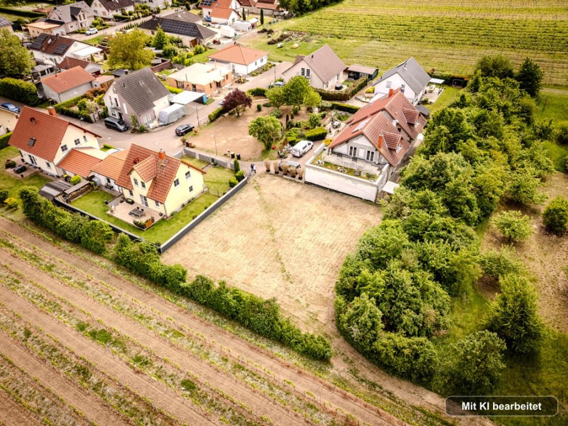Eckgrundstück am Feldrand
