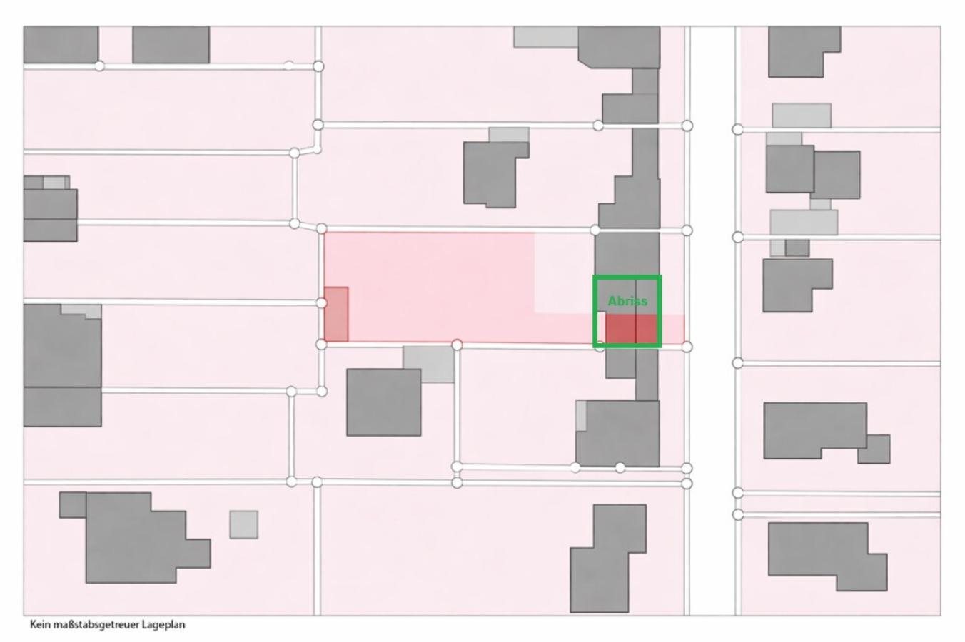 Lageplan mit Teilung