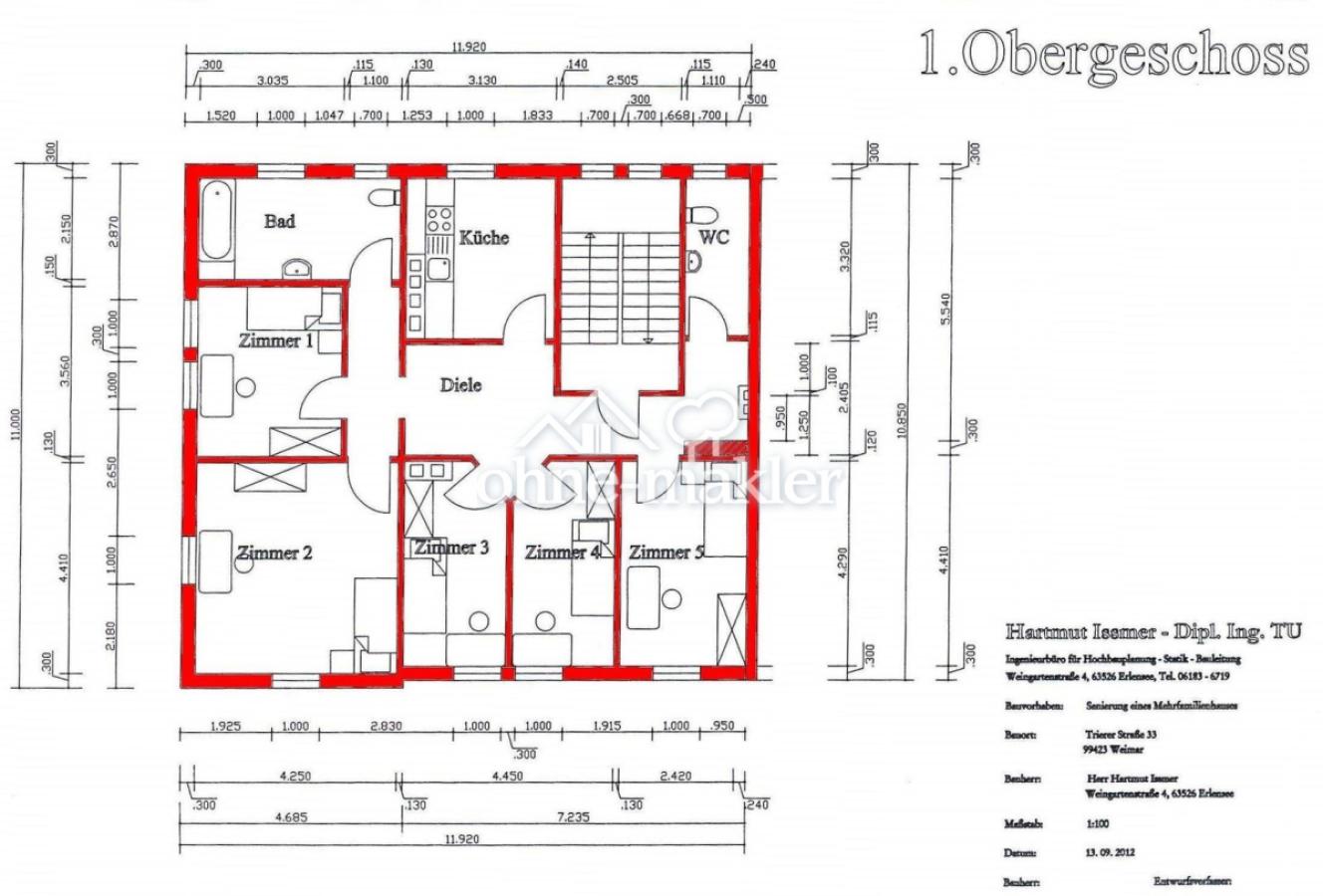 Grundriß 1.OG