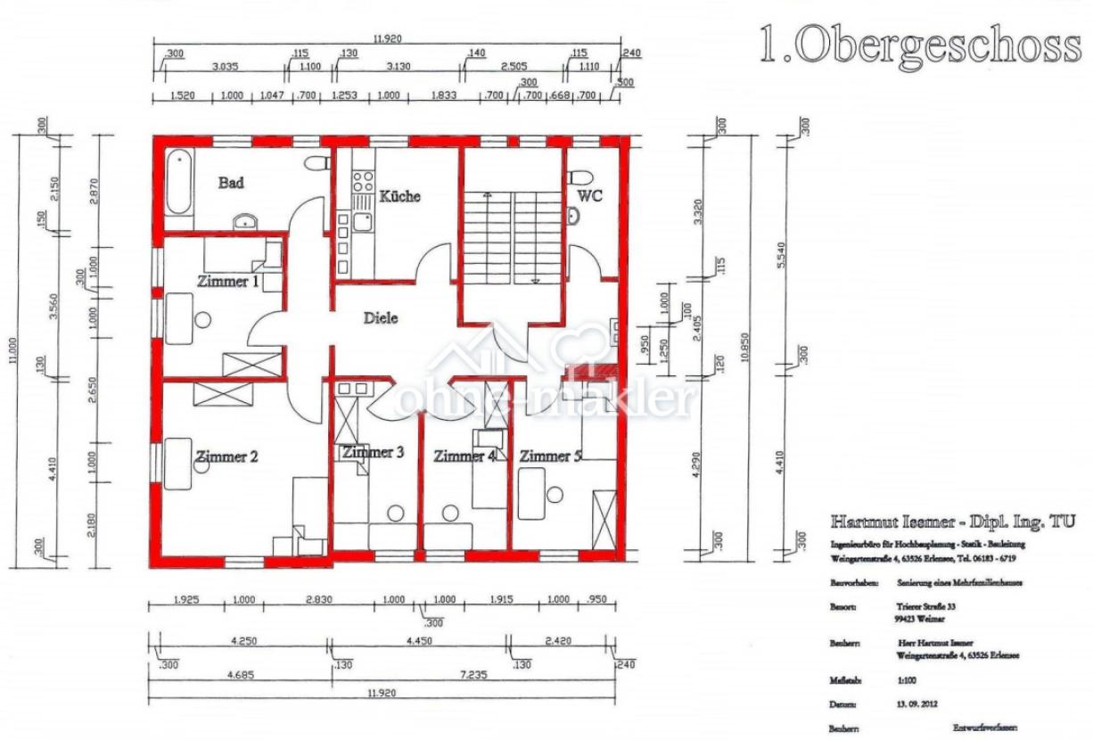 Grundriß 1.OG