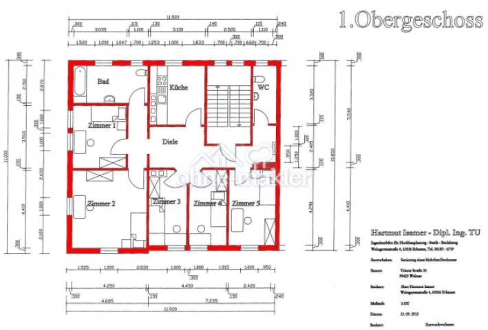 Grundriß 1.OG
