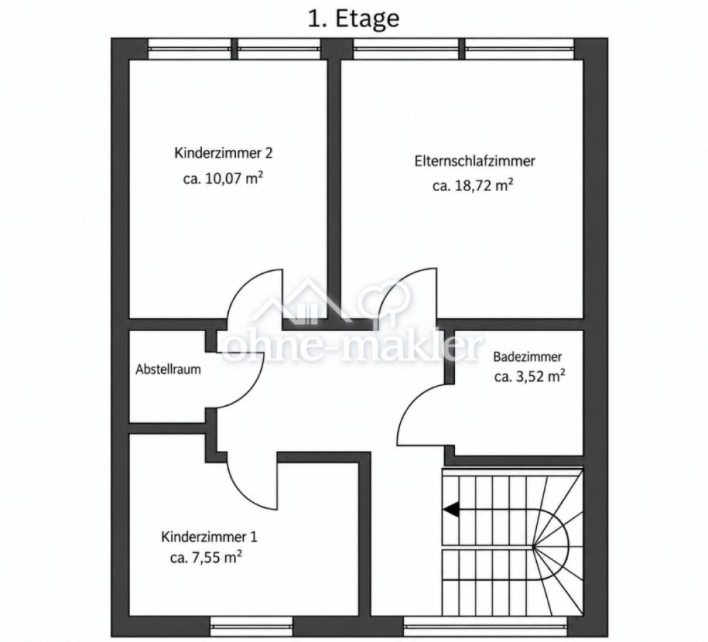 Grundriss 1. Etage