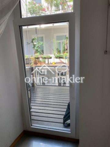 Blick zum Balkon