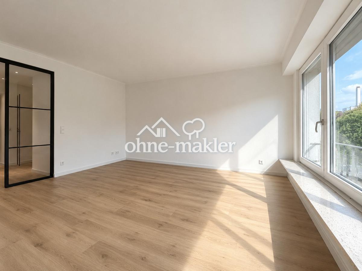 Wohnzimmer nach Sanierung | KI