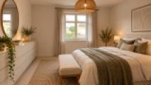Schlafzimmer virtuell eingerichtet