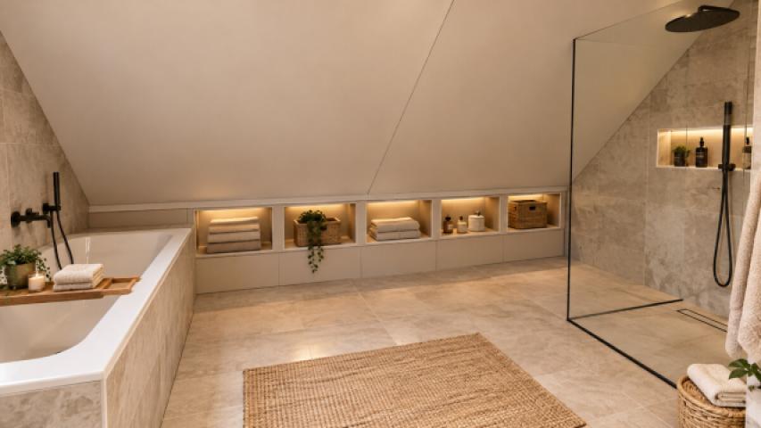 Badezimmer virtuell eingerichtet