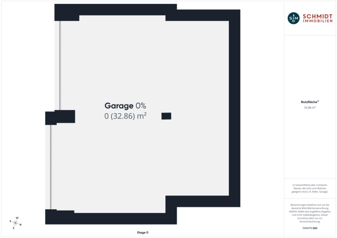 Grundriss Doppelgarage