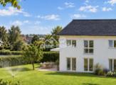 Blick Gartenseite Doppelhaus
