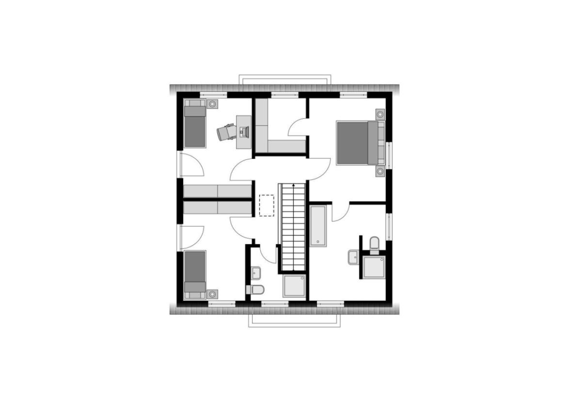 Grundriss Obergeschoss