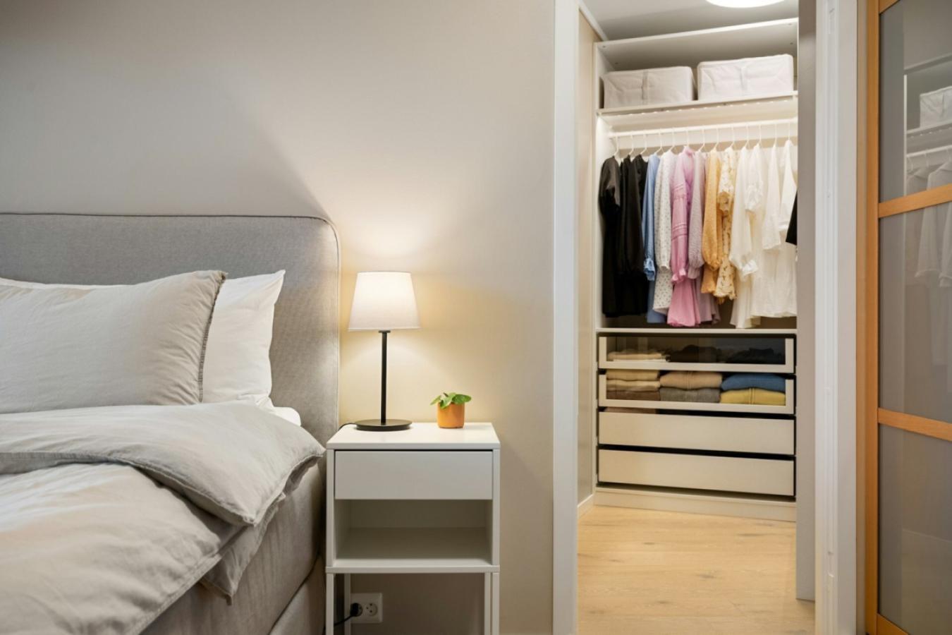 Beispiel Schlafzimmer mit Ankleide