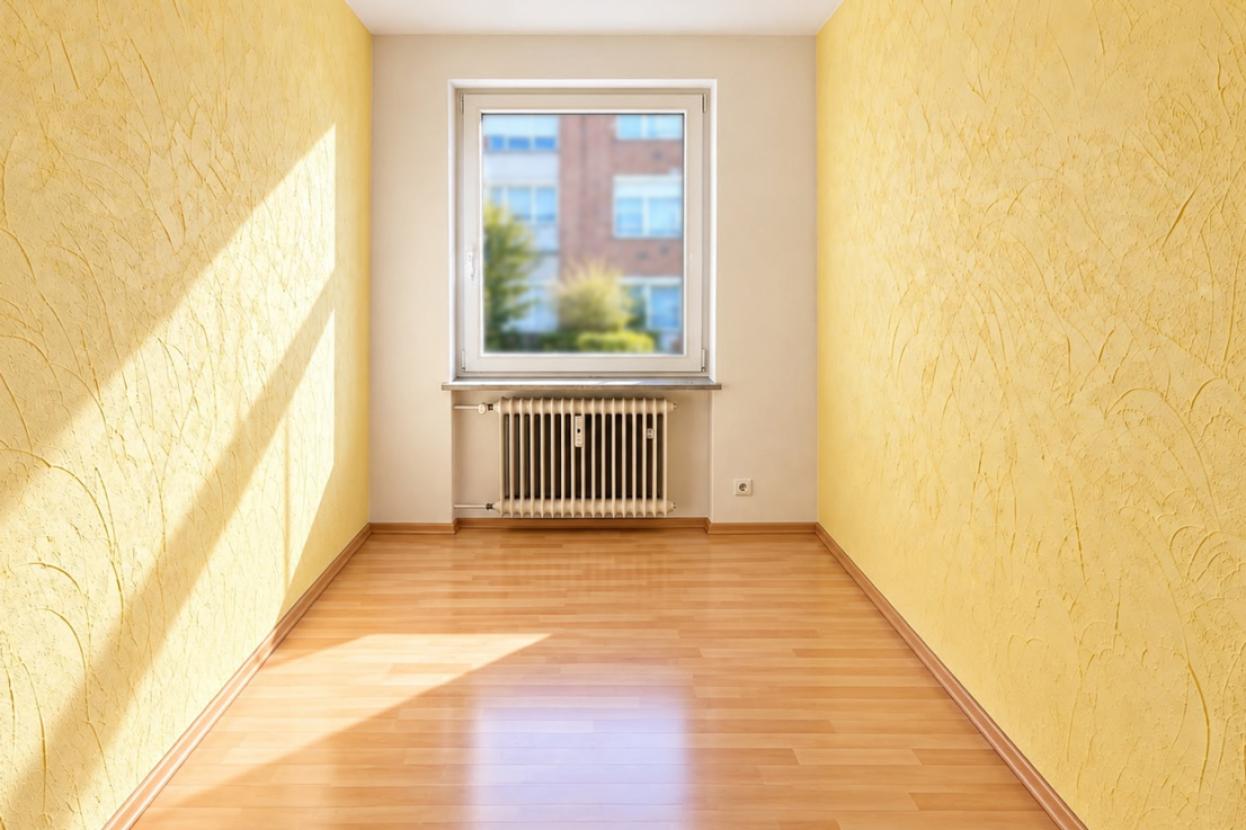 kleines Zimmer leer Visualisierung