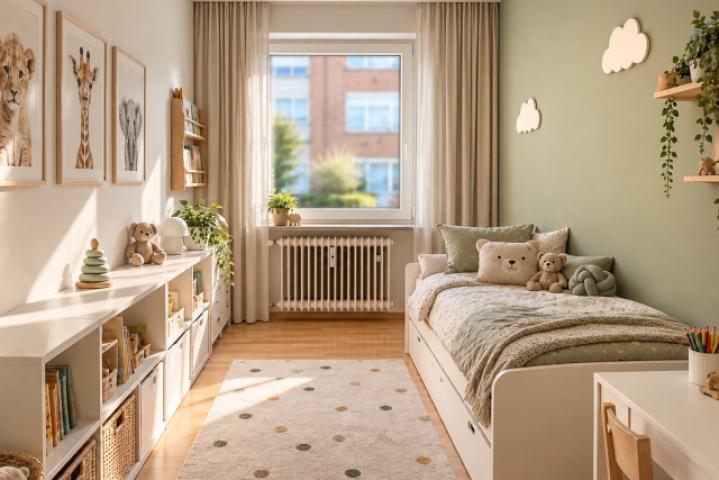 kleines Zimmer Visualisierung Kinderzimmer