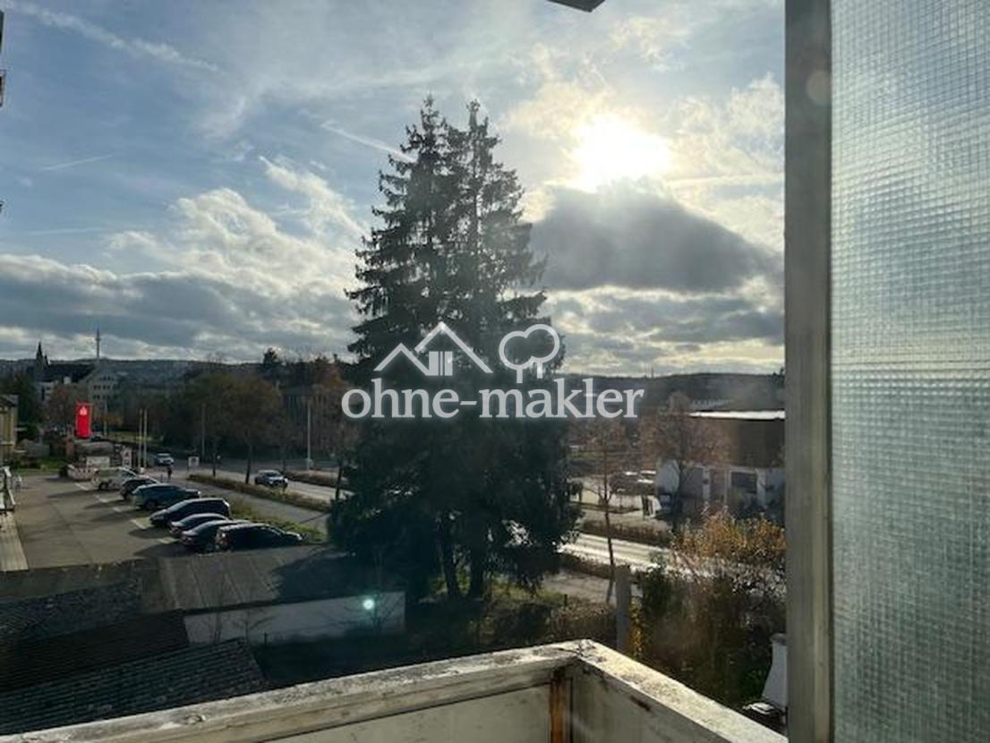 Blick vom Balkon