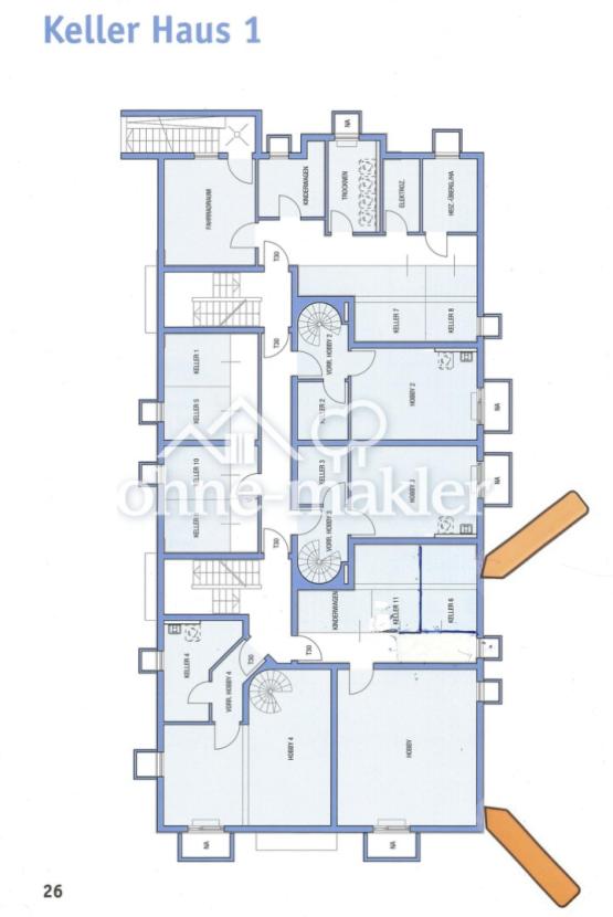 Grundriss Keller/Hobbyraum