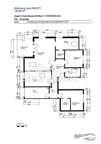Grundriss Wohnung DIN 277