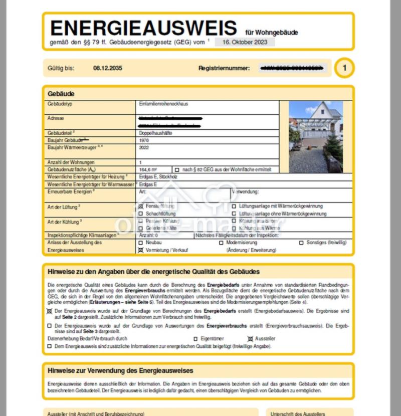 Energieausweis Seite 1