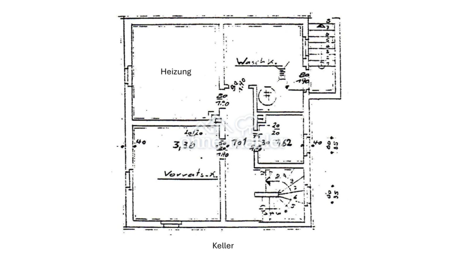Grundriss Keller