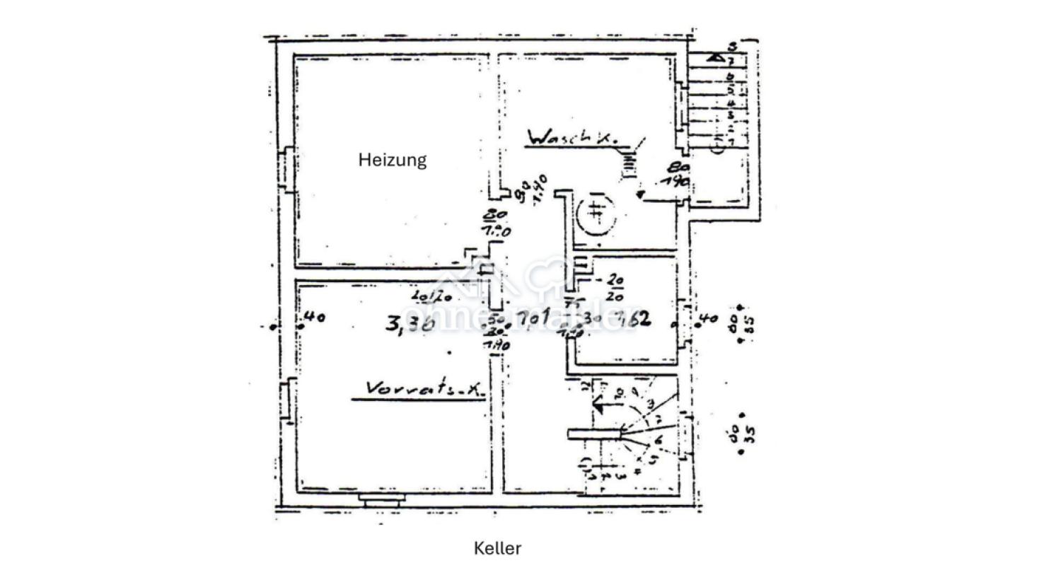 Grundriss Keller