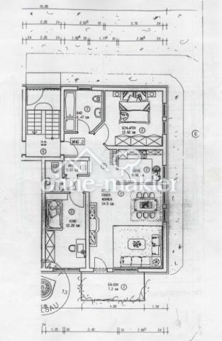 Grundriss aus dem Bauplan